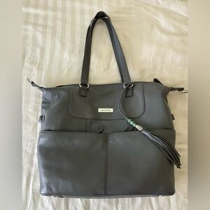 Lily Jade Shaylee Grey Leather Brand New